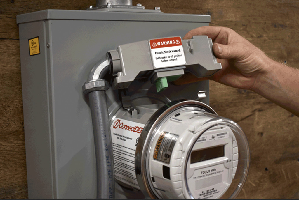 Siemens ConnectDER meter collar unplugged