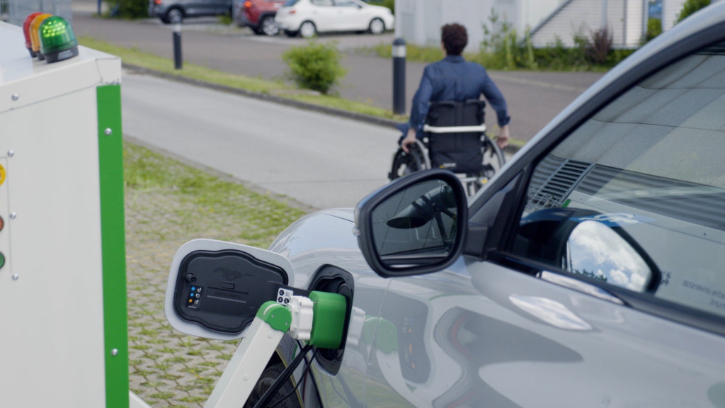 Ford robot charging station prototype
