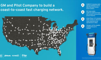 GM to install DC fast chargers at existing Pilot, Flying J gas stations nationwide