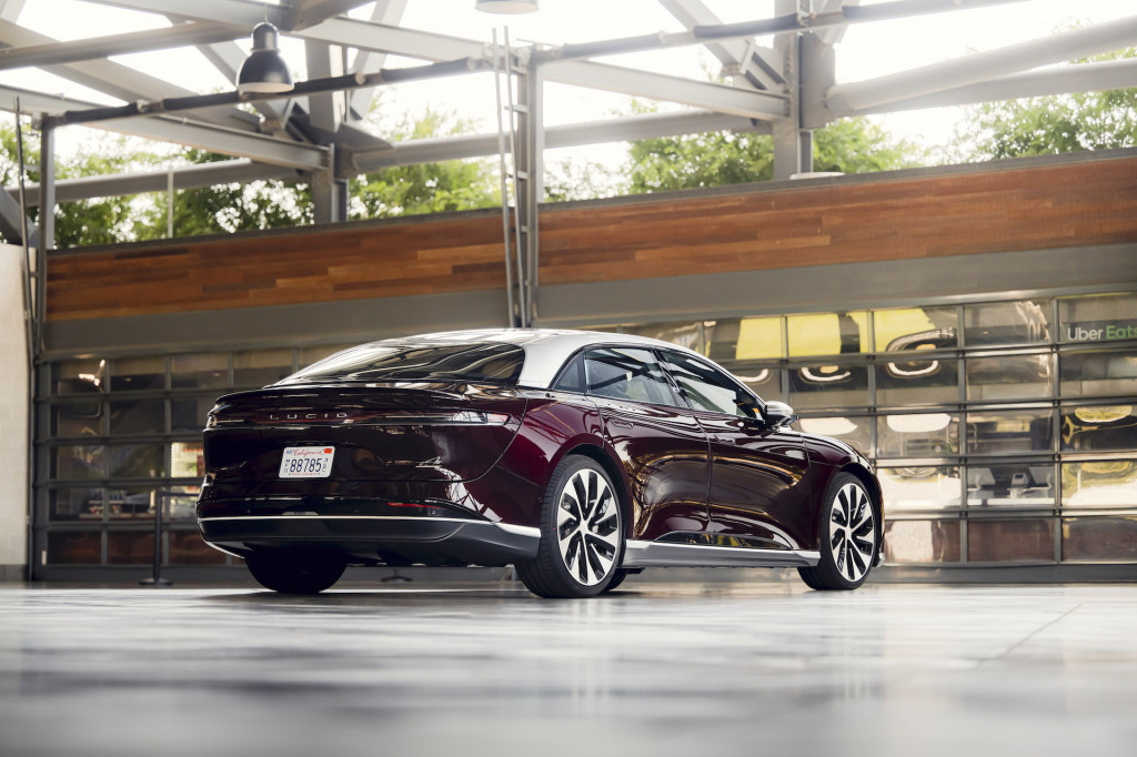 The Lucid Air Grand Touring boasts agile handling to go with its prodigious power. The Lucid Air Grand Touring boasts agile handling to go with its prodigious power.