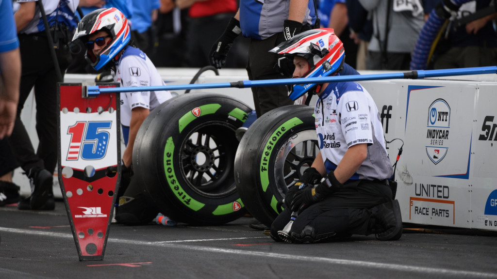Firestone Firehawk IndyCar race tires made with guayule rubber