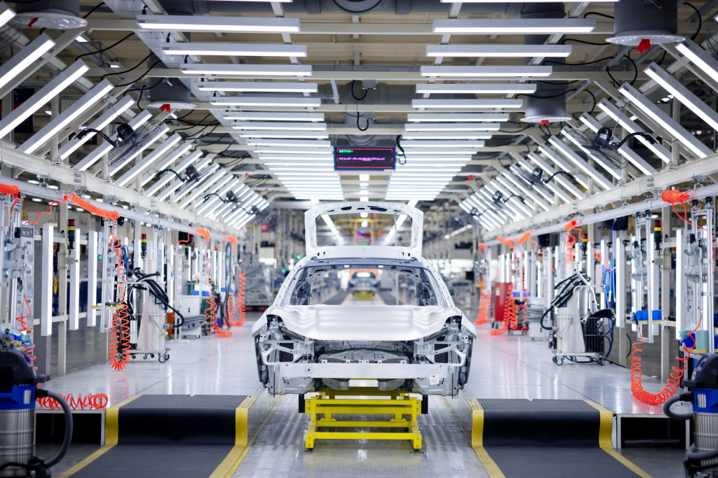 First Zeekr 001 rolls off the line at plant in Ningbo, China - October 2021