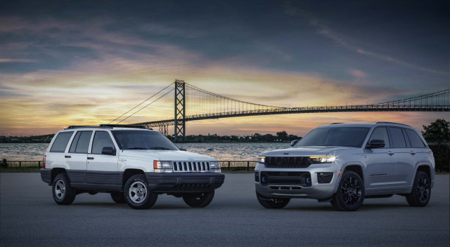 2023 Jeep Grand Cherokee 4xe 30th Anniversary Edition with 1993 Grand Cherokee