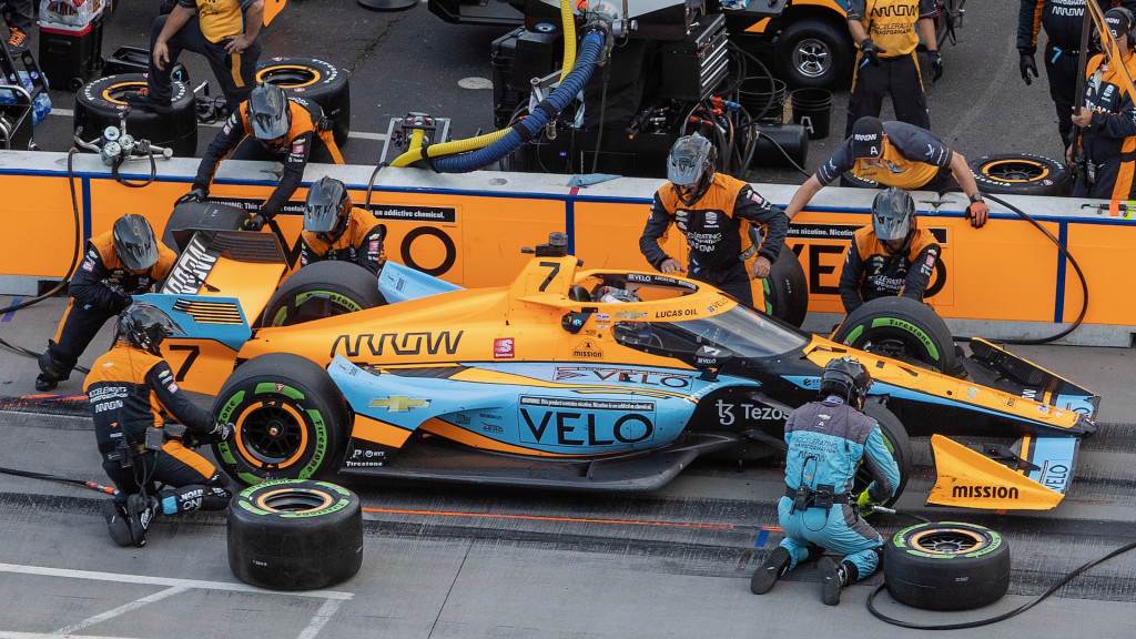 Firestone Firehawk IndyCar race tires made with guayule rubber