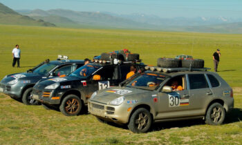 The Porsche Cayenne S Transsyberia was a rally-inspired SUV