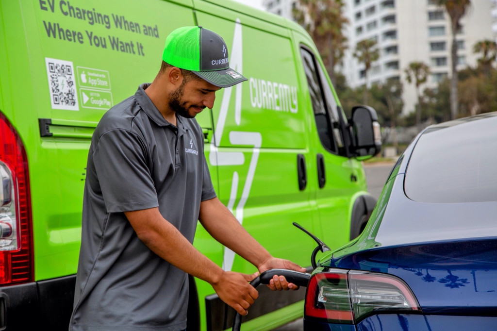 SparkCharge on-demand charging, with Currently app