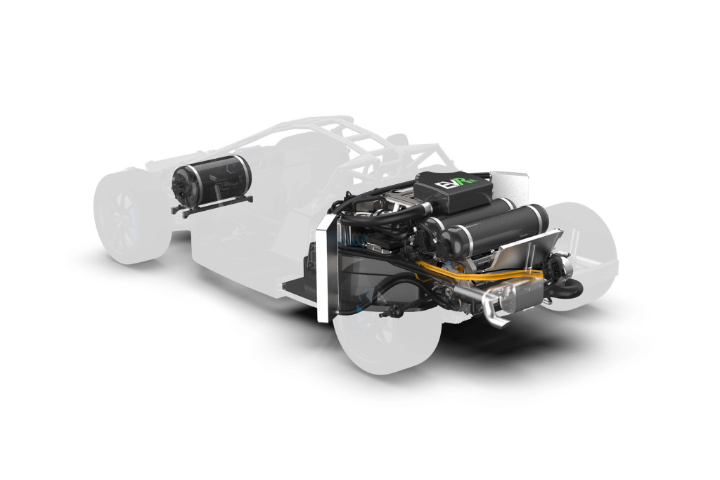 Williams Advanced Engineering EVR modular electric vehicle platform with fuel cell range extender Williams Advanced Engineering EVR modular electric vehicle platform with fuel cell range extender