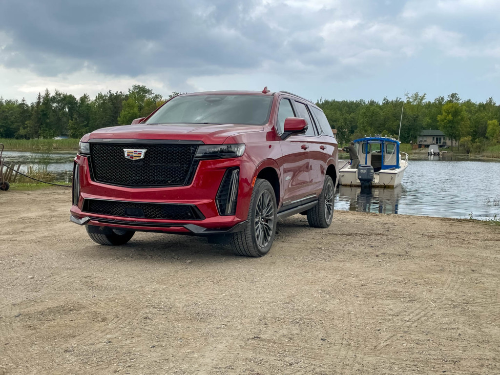 The 2023 Cadillac Escalade-V is loud, proud, and will absolutely startle people. The 2023 Cadillac Escalade-V is loud, proud, and will absolutely startle people.