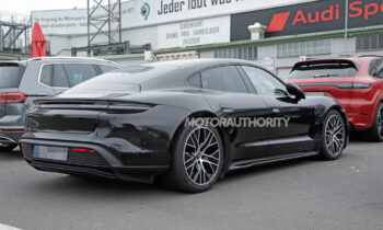 2024 Porsche Taycan spy shots: Mid-cycle update coming