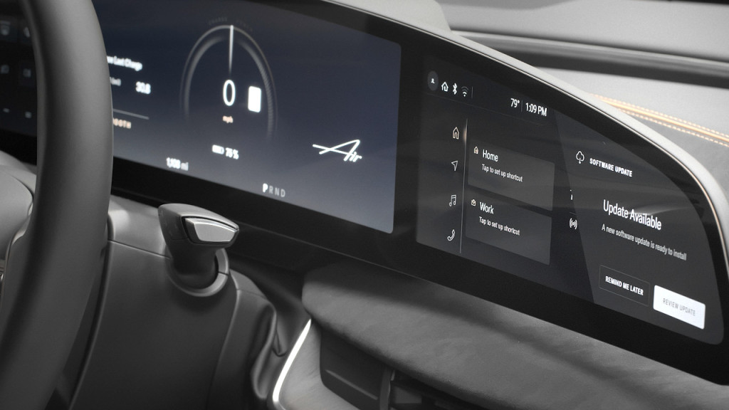 Lucid Air UX 2.0 software update