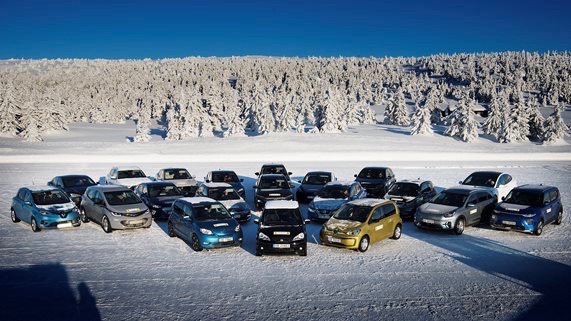 Norwegian Automobile Federation EV winter test