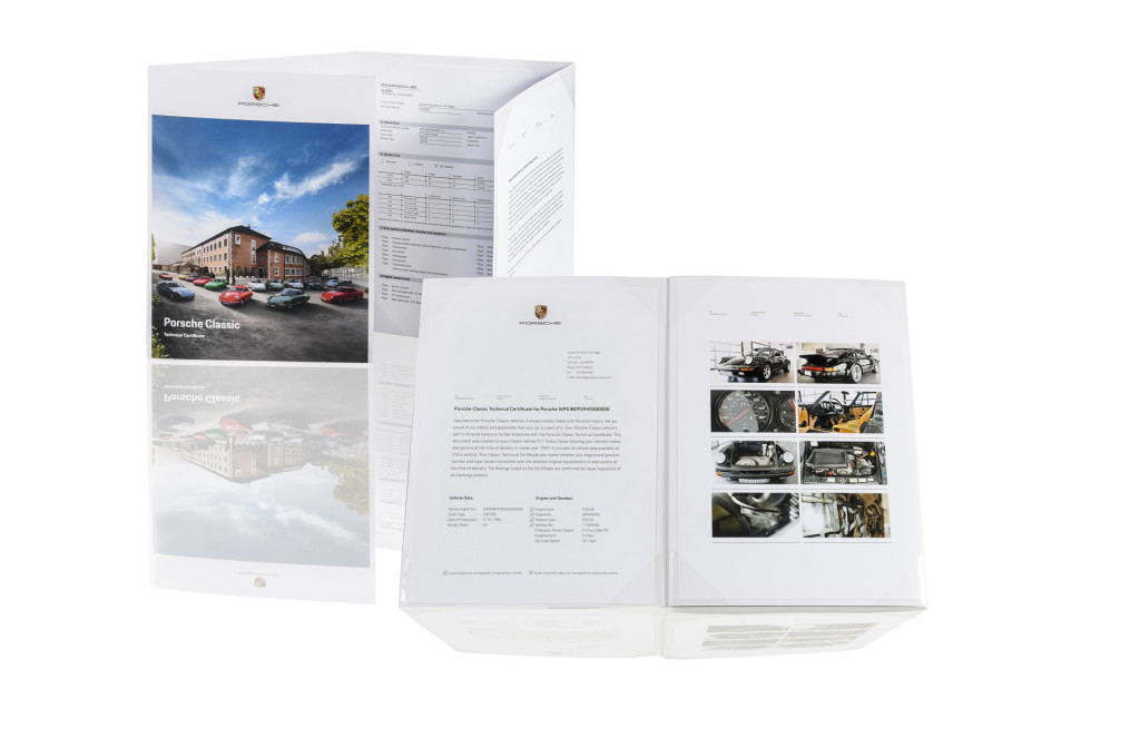 Porsche Classic Technical Certificate