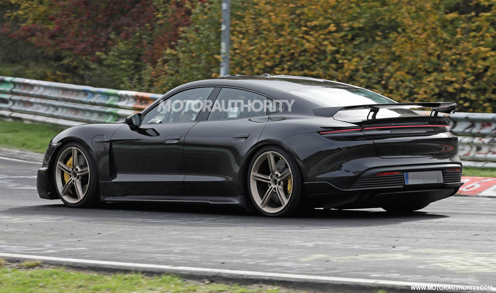 Porsche Taycan high-performance prototype spy shots - Photo credit: S. Baldauf/SB-Medien