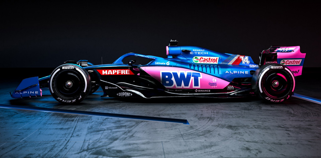 2022 Alpine A5222 Formula One race car 2022 Alpine A5222 Formula One race car