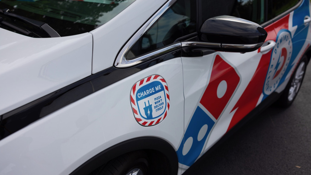2023 Chevrolet Bolt EV Domino's pizza delivery car 2023 Chevrolet Bolt EV Domino's pizza delivery car
