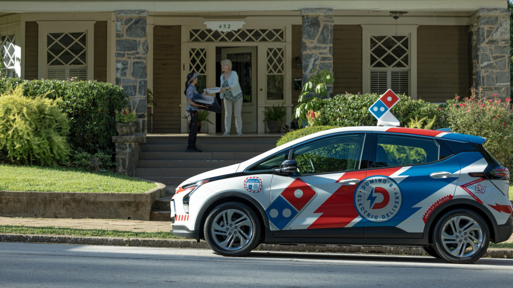 2023 Chevrolet Bolt EV Domino's pizza delivery car 2023 Chevrolet Bolt EV Domino's pizza delivery car