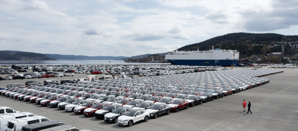 Ford Mustang Mach-E at Port of Drammen, Norway