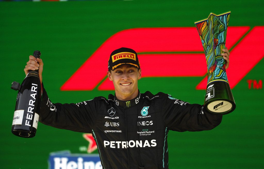 Geoerge Russell at the 2022 Formula 1 Brazilian Grand Prix Geoerge Russell at the 2022 Formula 1 Brazilian Grand Prix