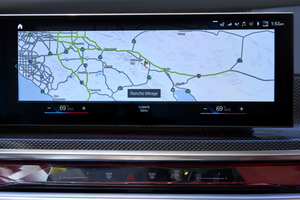 HERE HD Live Map in the 2023 BMW 7-Series