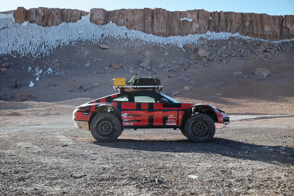 Rugged Porsche 911 duo climb world's tallest volcano