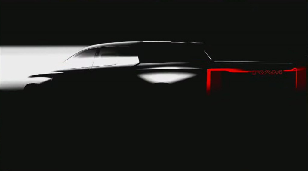 Teaser for electric Ram 1500 due in 2024
