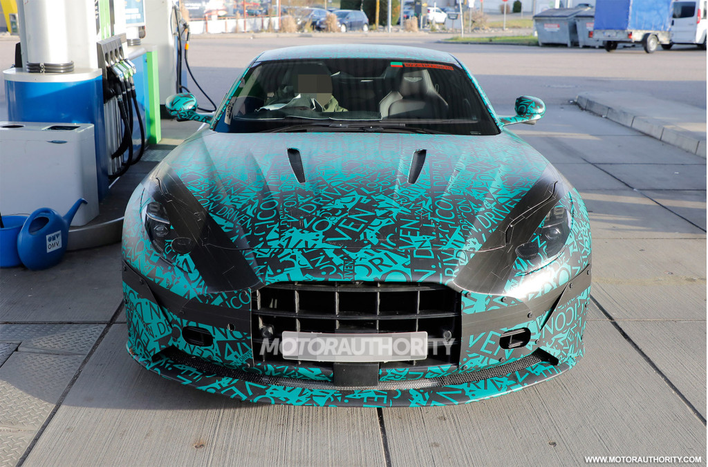 2024 Aston Martin DB11 facelift spy shots - Photo credit: Baldauf 2024 Aston Martin DB11 facelift spy shots - Photo credit: Baldauf