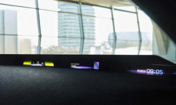 BMW's new head-up display spans the windshield