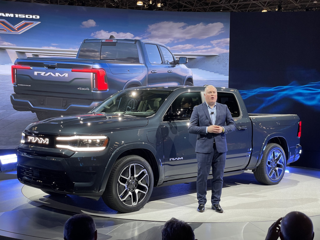 2025 Ram 1500 REV at the 2023 New York auto show 2025 Ram 1500 REV at the 2023 New York auto show