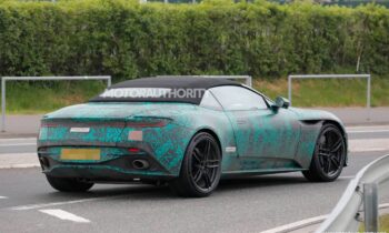2024 Aston Martin DB12 Volante spy shots