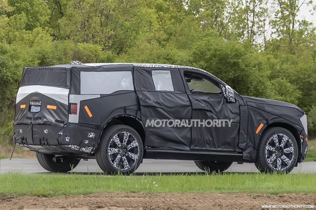 2025 Cadillac Escalade IQ spy shots - Photo credit: Baldauf