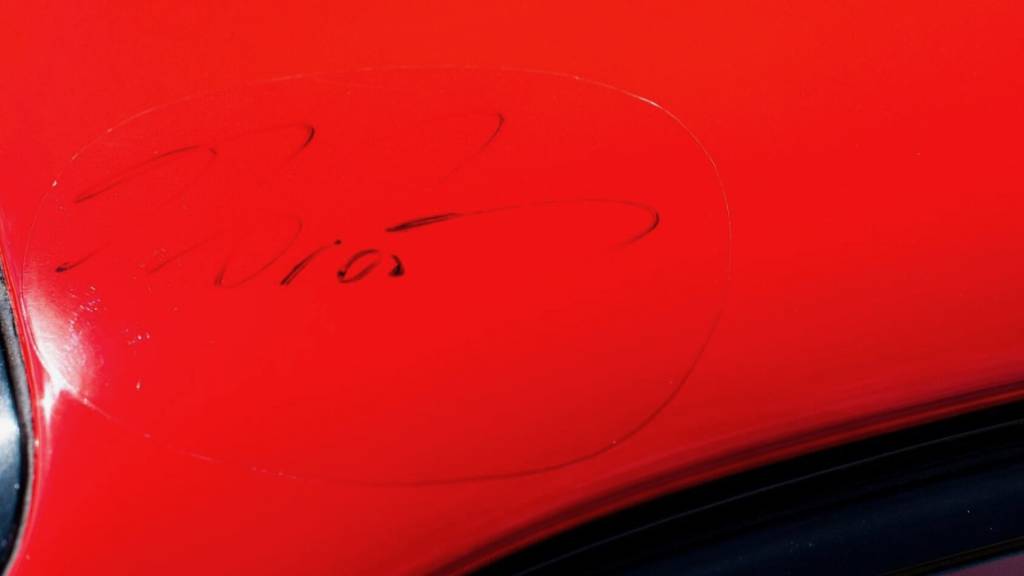 Ferrari F40 given to Alain Prost (photo via RM Sotheby's)