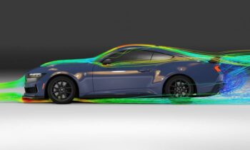 Ford's rolling road wind tunnel simulates speeds of 200 mph
