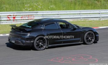 2024 Porsche Taycan Turbo GT spy shots