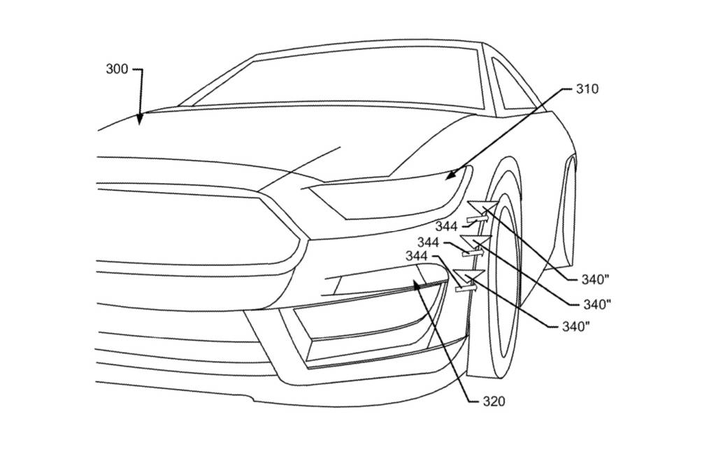 Ford deployable dive planes patent image Ford deployable dive planes patent image