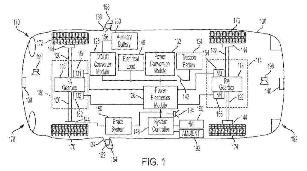 Ford wireless charging system patent image