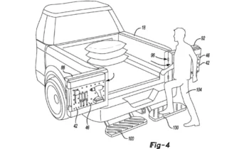 Ford working on extendable cargo bed with built-in steps, ramps