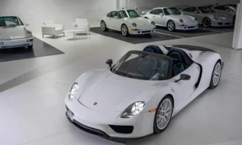 Extensive collection of white Porsches heads to auction