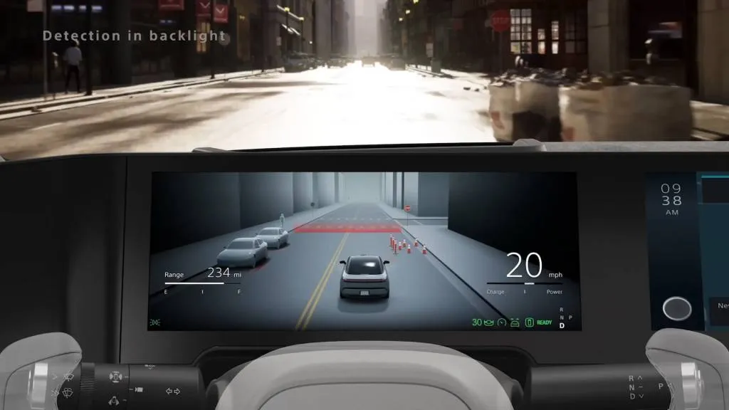 Afeela electric sedan prototype as shown at CES 2024 Afeela electric sedan prototype as shown at CES 2024