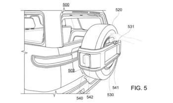 Rivian patents spare wheel containers for electric SUV