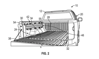 GM patents foldable bed ramps for pickup truck