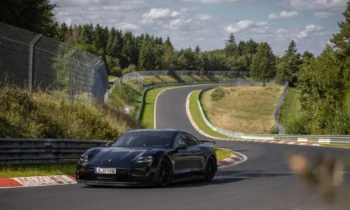 Track-ready 2025 Porsche Taycan teased, debuts March 11